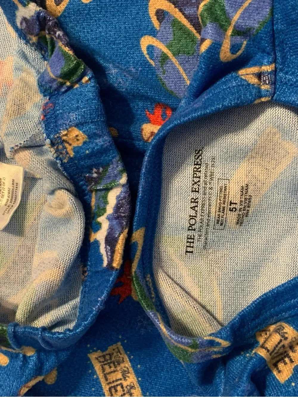 Size 5t (fitted) Polar Express 